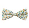 Noeud Papillon Blanc Fleurs Jaunes