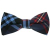 Noeud Papillon Carreaux Bleu Marine et Rouge