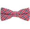 Noeud Papillon Carreaux Écossais Rouge et Bleu Marine