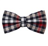Noeud Papillon Carreaux Bleu Marine et Grenat
