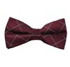 Noeud Papillon Carreaux Bordeaux