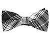 Noeud Papillon Carreaux Écossais Noir et Blanc