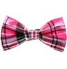 Noeud Papillon Carreaux Écossais Rose et Noir