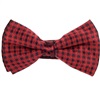 Noeud Papillon Carreaux Grenat et Noirs