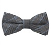 Noeud Papillon Carreaux Prince de Galles Noir et Bleu