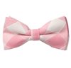 Noeud Papillon Carreaux Rose Clair et Beige