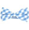 Noeud Papillon à Carreaux Vichy Bleu Ciel
