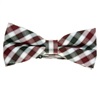 Noeud Papillon Carreaux Vichy Blanc, Noir et Bordeaux