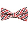 Noeud Papillon Carreaux Vichy Rouge et Noir