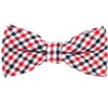 Noeud Papillon Carreaux Vichy Rouges, Blancs et Noirs