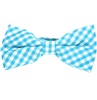 Noeud Papillon Carreaux Vichy Turquoise
