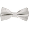 Noeud Papillon Élégant Gris Perle Pois Argent
