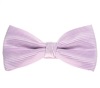 Noeud Papillon Mauve à Rayures Argent