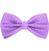Noeud Papillon Violet à Pois Blancs