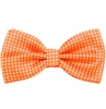 Noeud Papillon Orange à Pois Blancs