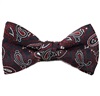 Noeud Papillon Enfant Bleu Marine Cachemire Bordeaux