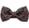 Noeud Papillon Enfant Bleu Marine Cachemire Grenat