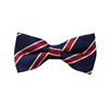 Noeud Papillon Enfant Bleu Marine Rayures Grenat