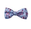 Noeud Papillon Enfant Bleu Soie Paisley et Fleurs