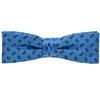 Noeud Papillon Enfant Bleu Ciel avec Cachemire Orange