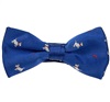Noeud Papillon Enfant Bleu Ciel avec Chiens Blancs
