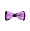 Noeud Papillon Enfant Bicolore Noir et Lilas