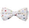 Noeud Papillon Enfant Blanc à Pois Couleur
