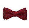 Noeud Papillon Enfant Bordeaux avec Fleurs