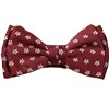 Noeud Papillon Enfant Bordeaux Marguerites