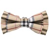 Noeud Papillon Enfant Carreaux Écossais Beige