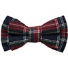 Noeud Papillon Enfant Carreaux Bleu Marine et Rouge
