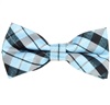 Noeud Papillon Enfant Carreaux Écossais Bleu et Noir