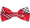 Noeud Papillon Enfant Carreaux Écossais Rouge et Noir
