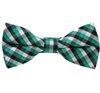 Noeud Papillon Enfant Vichy Noir et Vert