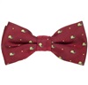 Noeud Papillon Enfant Grenat avec Escargots Jaunes