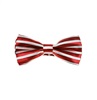 Noeud Papillon Enfant Grenat Rayures Blanches