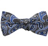 Noeud Papillon Enfant Gris Cachemire Bleu Canard