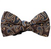 Noeud Papillon Enfant Marron Cachemire Bleu Canard