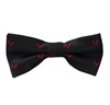 Noeud Papillon Enfant Noir Design Rouge