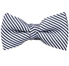 Noeud Papillon Enfant Rayures Bleu Marine Blanc