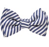Noeud Papillon Enfant Rayures Bleu Marine et Blanc