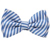 Noeud Papillon Enfant Rayures Bleues et Blanches