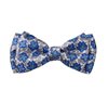 Noeud Papillon Enfant Soie Bleu Fleurs