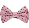 Noeud Papillon Enfant Soie Grenat Carrés