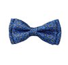 Noeud Papillon Enfant en Soie Paisley Bleu