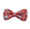 Noeud Papillon Enfant Soie Terre Cuite Fleurs Paisley