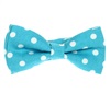 Noeud Papillon Enfant Turquoise à Pois Blancs