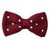 Noeud Papillon Bordeaux à Pois