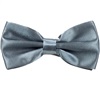Noeud Papillon en Satin Gris Moyen