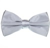 Noeud Papillon en Satin Gris Perle